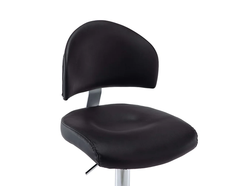 Bancos de bar 2 pcs couro artificial preto