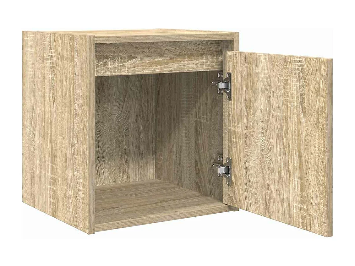 Tables de chevet murales 2 pcs chêne sonoma 38x34x40 cm