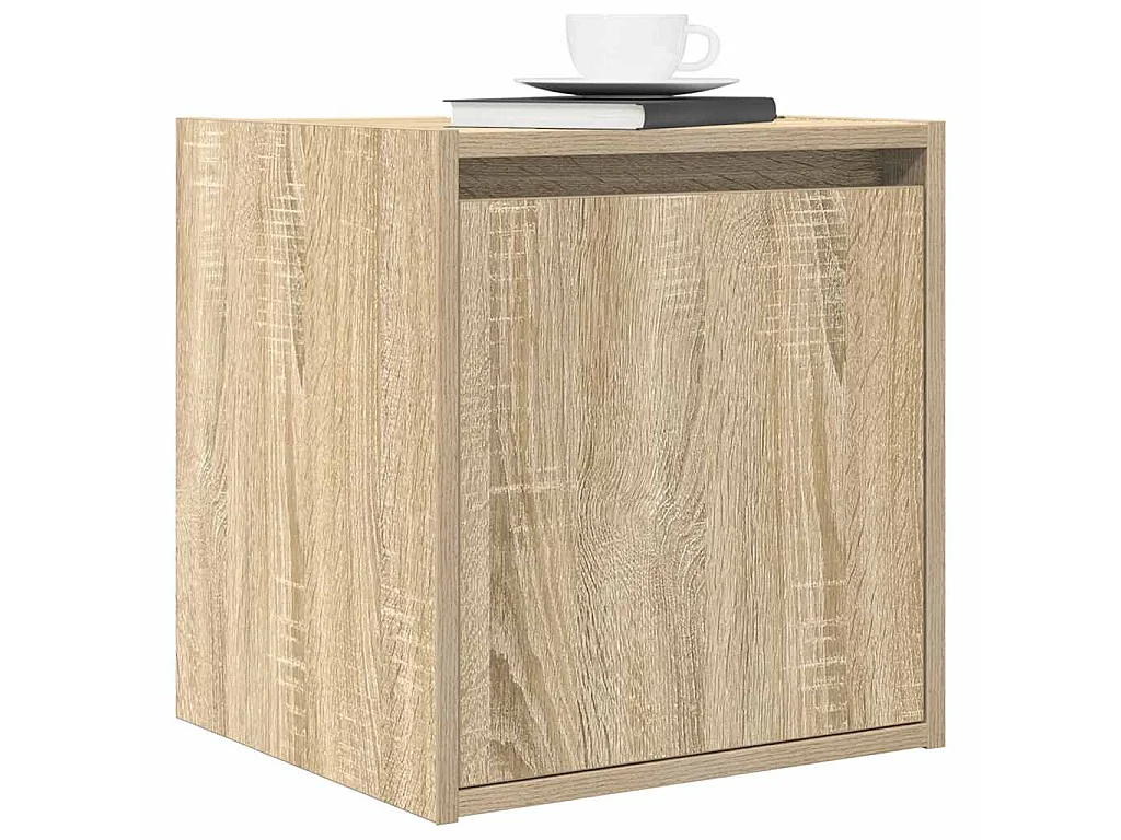 Nachtkastjes 2 st wandgemonteerd 38x34x40 cm sonoma eikenkleur