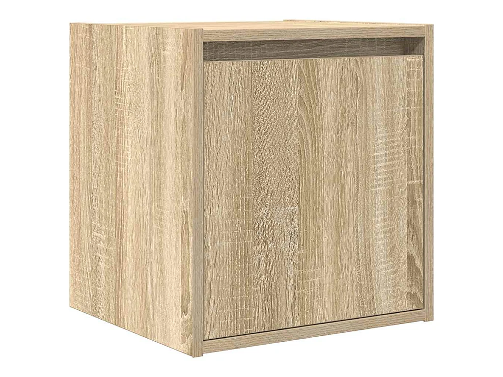 Nachtkastjes 2 st wandgemonteerd 38x34x40 cm sonoma eikenkleur