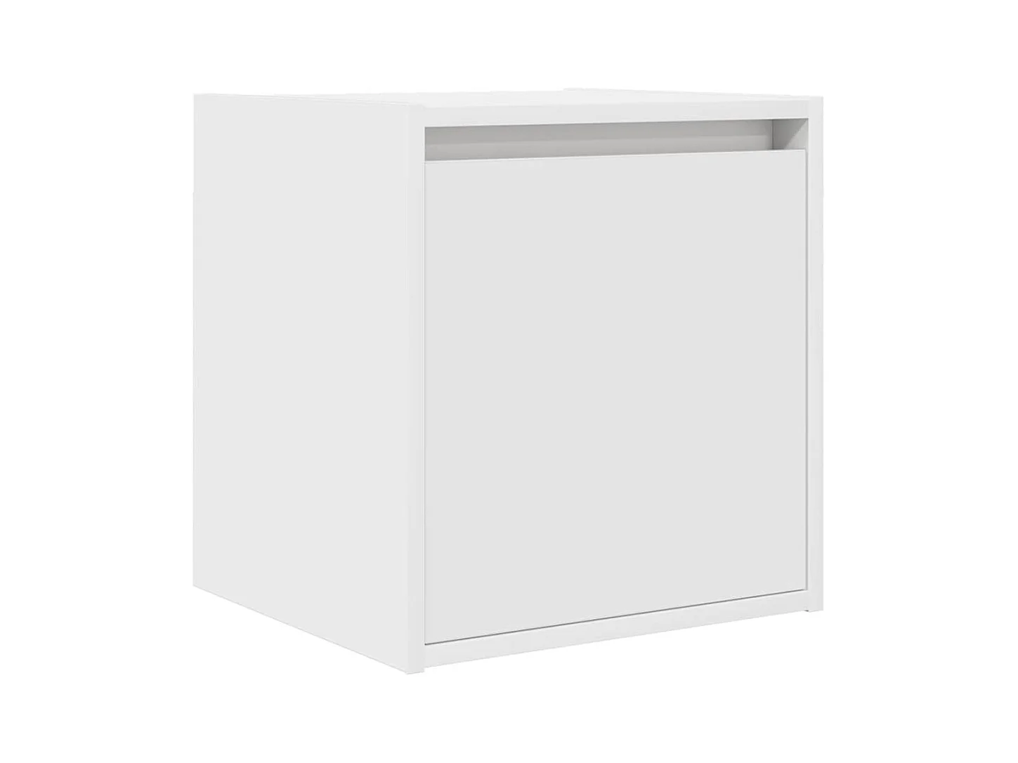 Comodini a Muro 2 pz Bianchi 38x34x40 cm