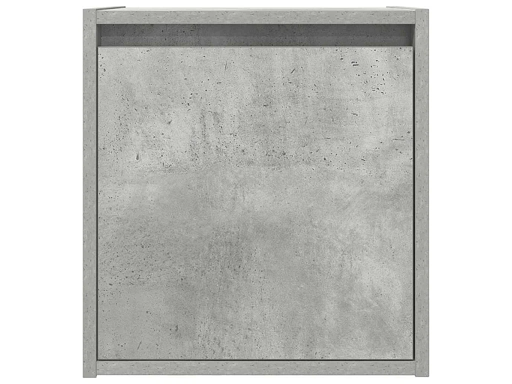 Table de chevet murale gris béton 38x34x40 cm