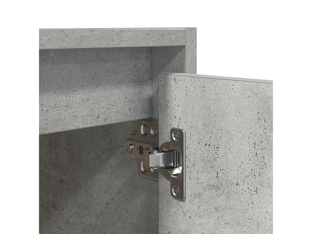 Table de chevet murale gris béton 38x34x40 cm