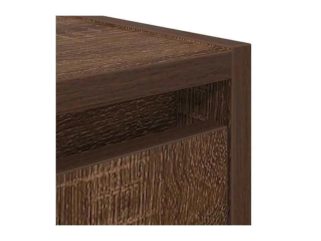 Mesilla de noche de pared roble marrón 38x34x40 cm