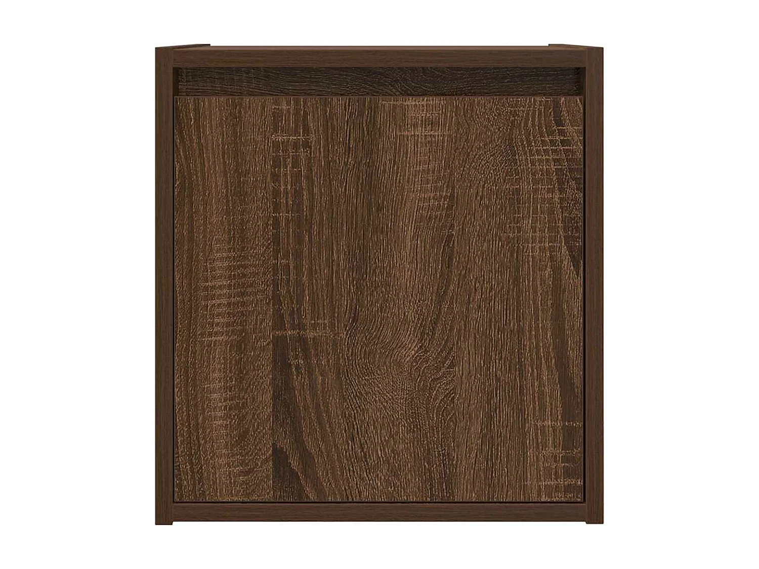 Table de chevet murale chêne marron 38x34x40 cm