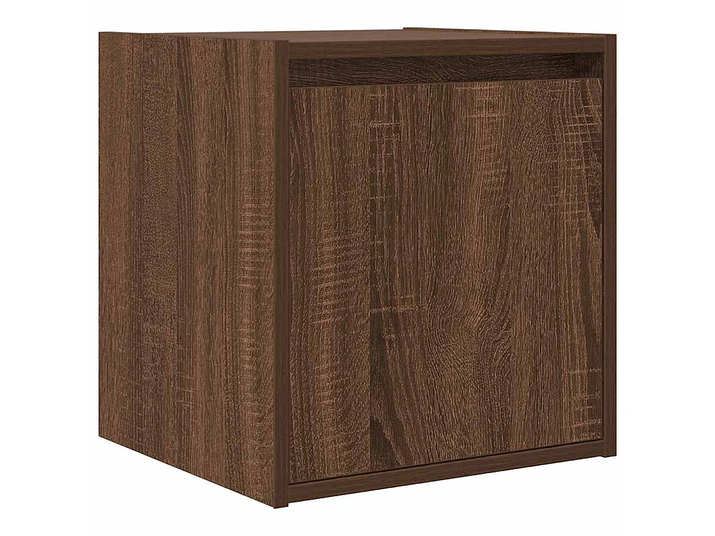 Wand-Nachttisch Braun Eichen-Optik 38x34x40 cm