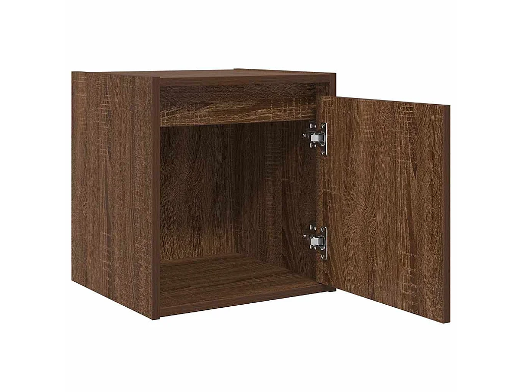 Wand-Nachttisch Braun Eichen-Optik 38x34x40 cm