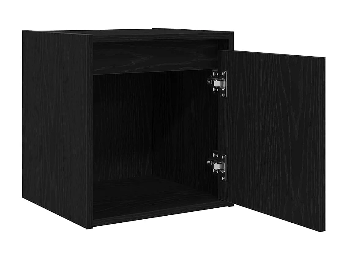 Wand-Nachttisch Schwarz 38x34x40 cm