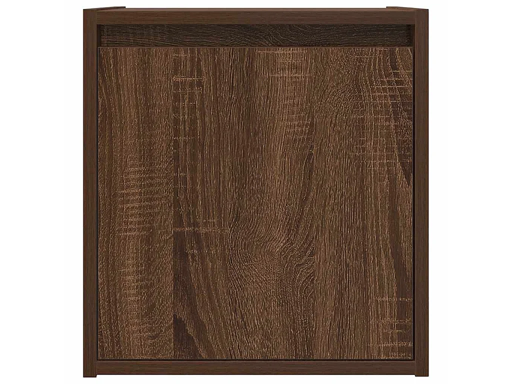 Nachtkastjes 2 st wandgemonteerd 38x34x40 cm bruin eikenkleur