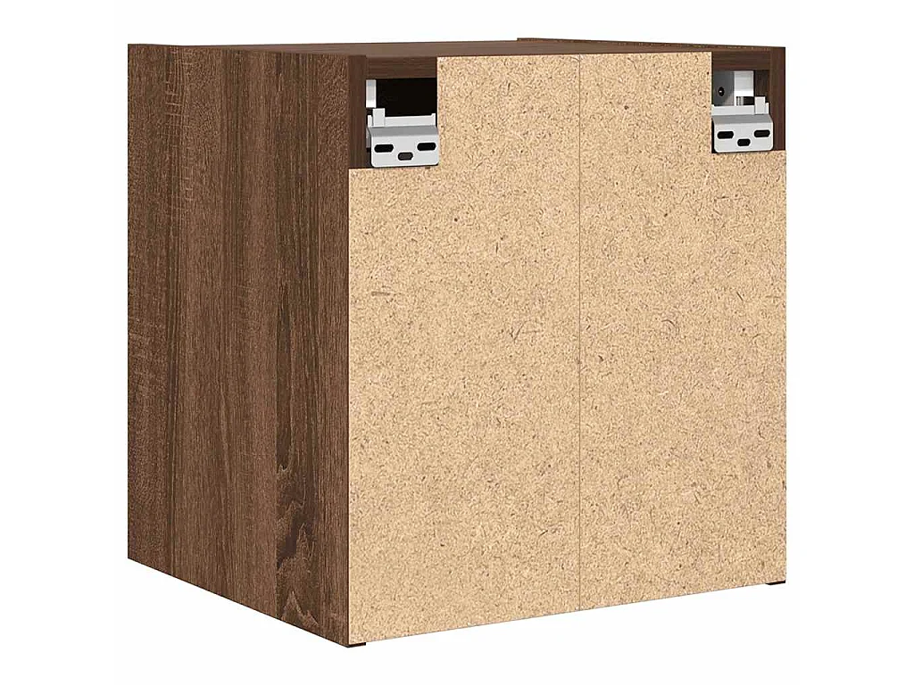 Nachtkastjes 2 st wandgemonteerd 38x34x40 cm bruin eikenkleur