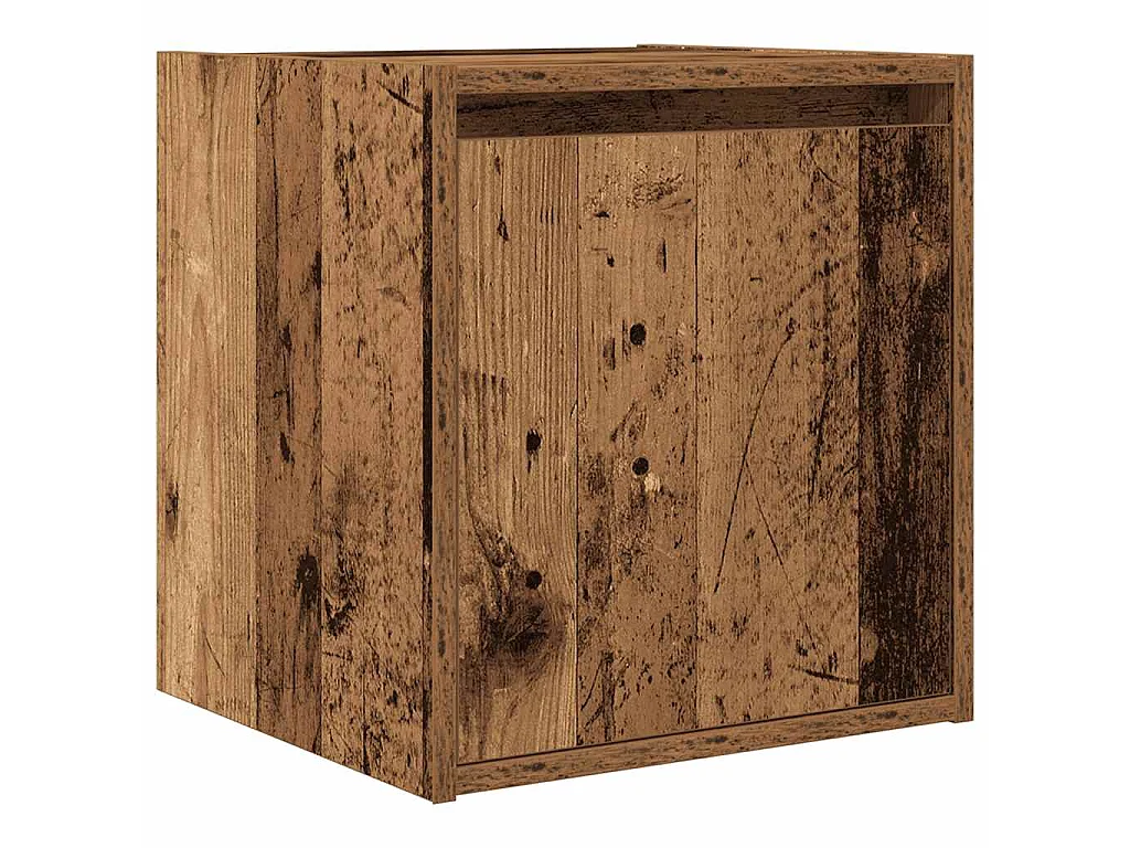 Wand-Nachttisch Altholz-Optik 38x34x40 cm