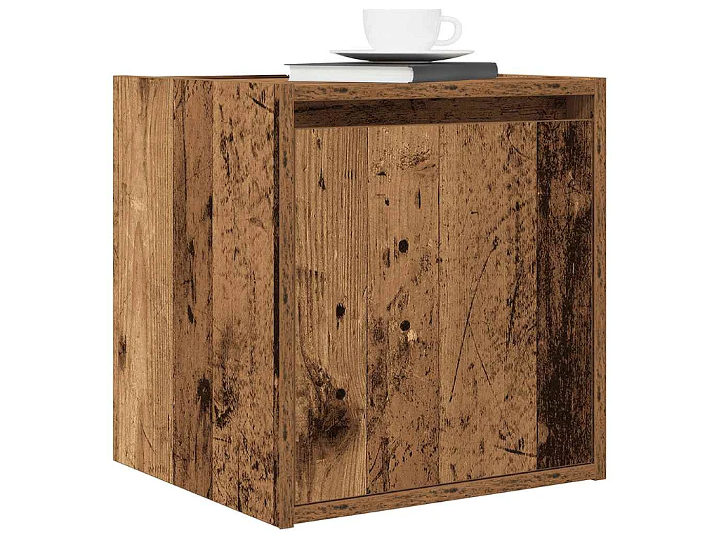 Wand-Nachttisch Altholz-Optik 38x34x40 cm