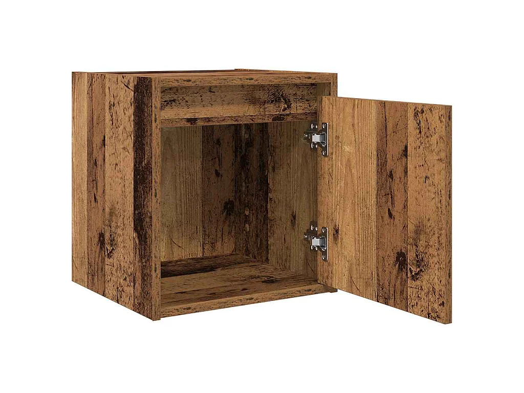 Wand-Nachttisch Altholz-Optik 38x34x40 cm