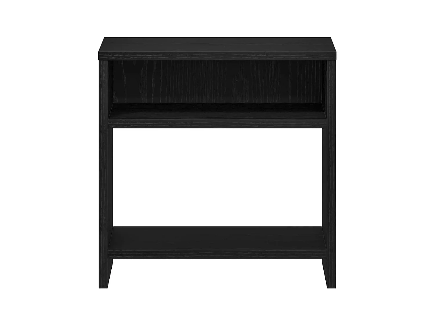 Mesilla de noche roble negro 40x30x40 cm madera de ingeniería