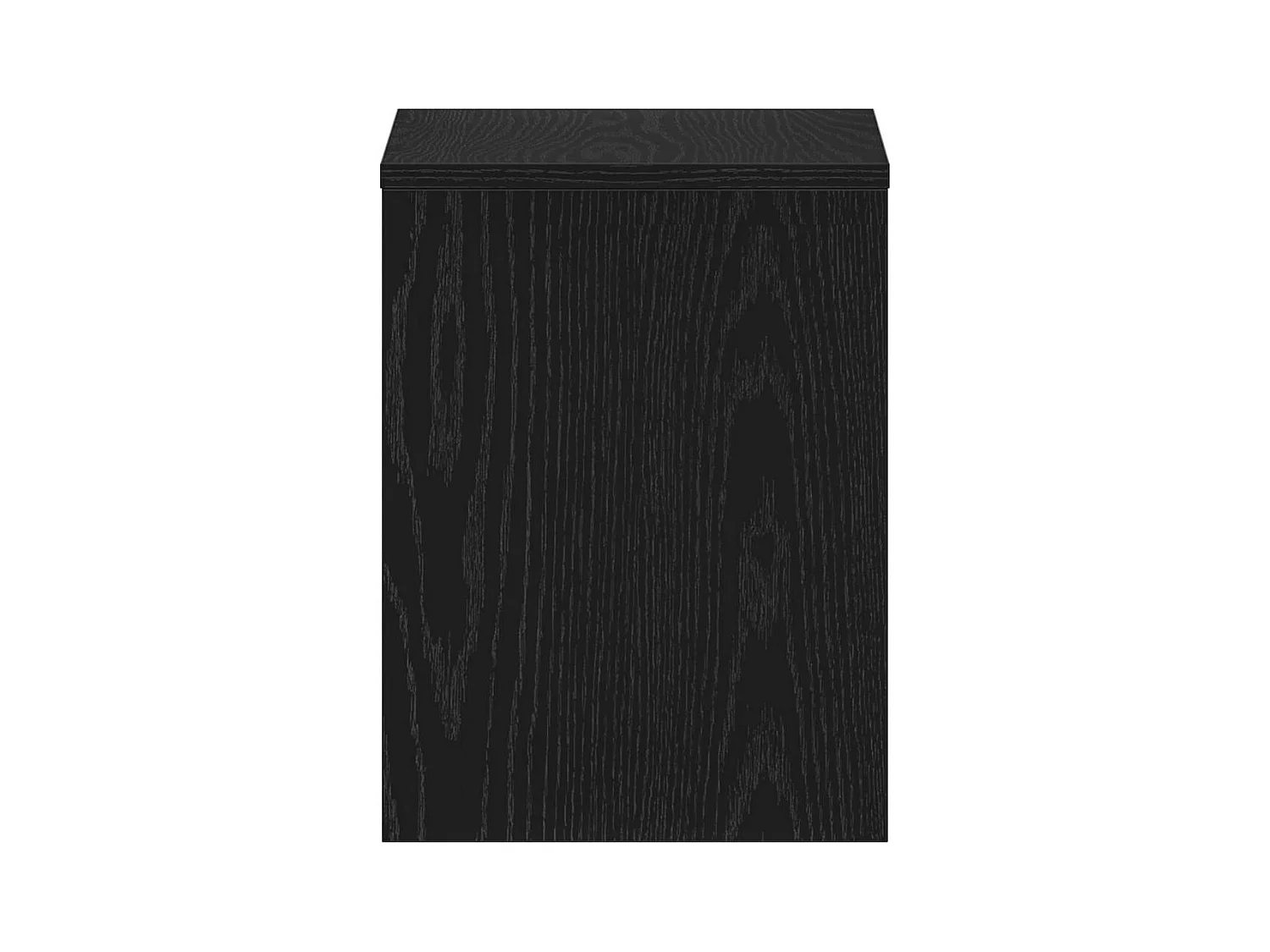 Mesilla de noche roble negro 40x30x40 cm madera de ingeniería