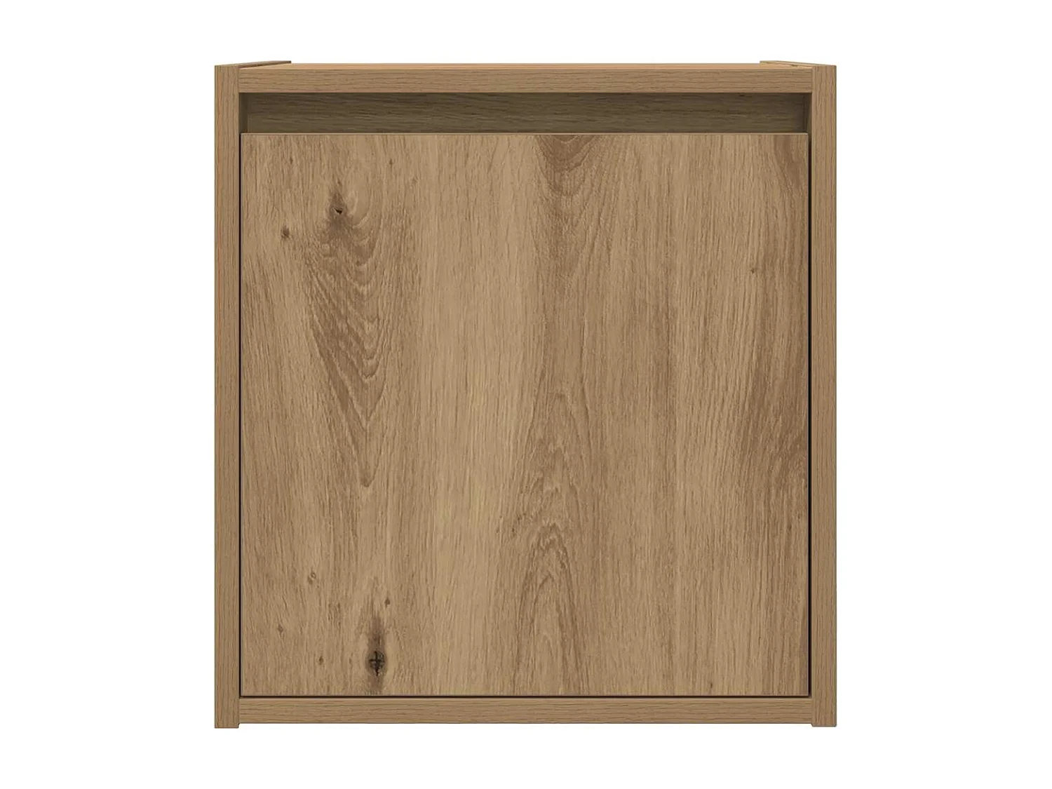 Table de chevet murale chêne artisanal 38x34x40 cm