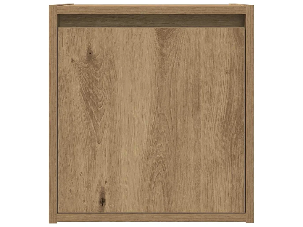 Comodino a Muro Rovere Artigianale 38x34x40 cm