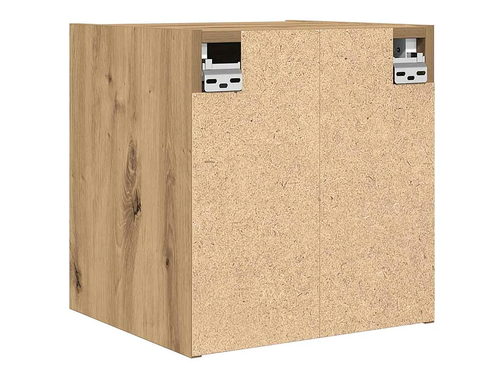 Comodino a Muro Rovere Artigianale 38x34x40 cm