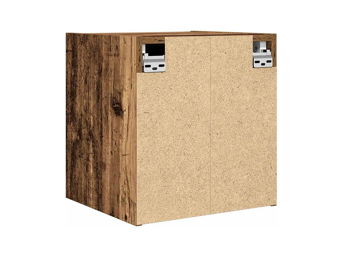 Tables de chevet murales 2 pcs vieux bois 38x34x40 cm