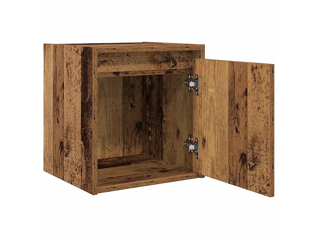 Tables de chevet murales 2 pcs vieux bois 38x34x40 cm