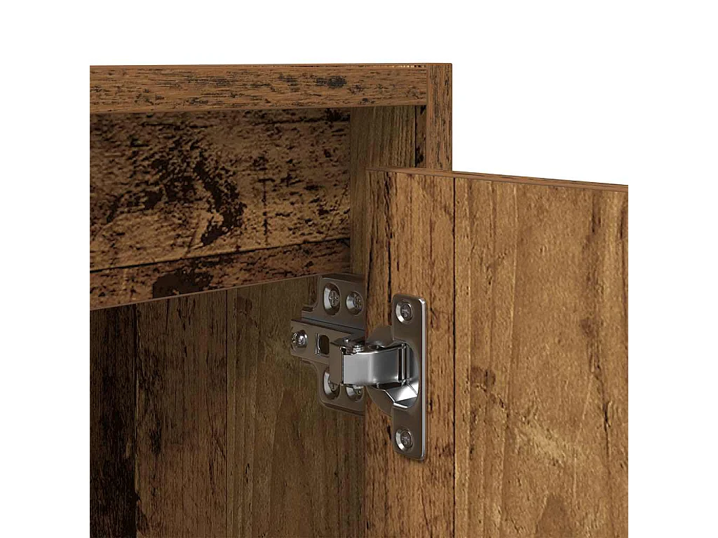 Tables de chevet murales 2 pcs vieux bois 38x34x40 cm