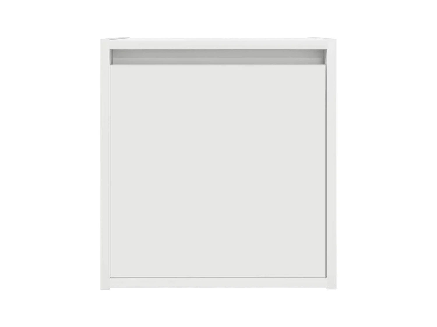 Table de chevet murale blanc 38x34x40 cm