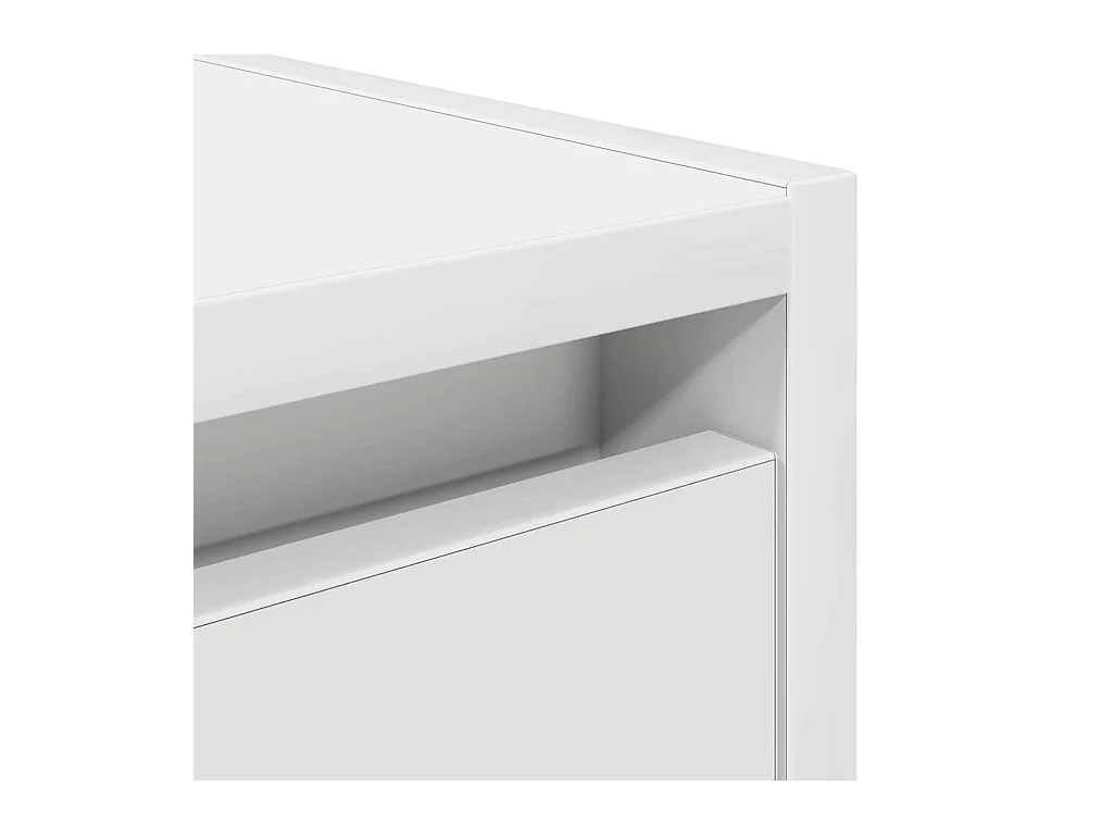 Table de chevet murale blanc 38x34x40 cm