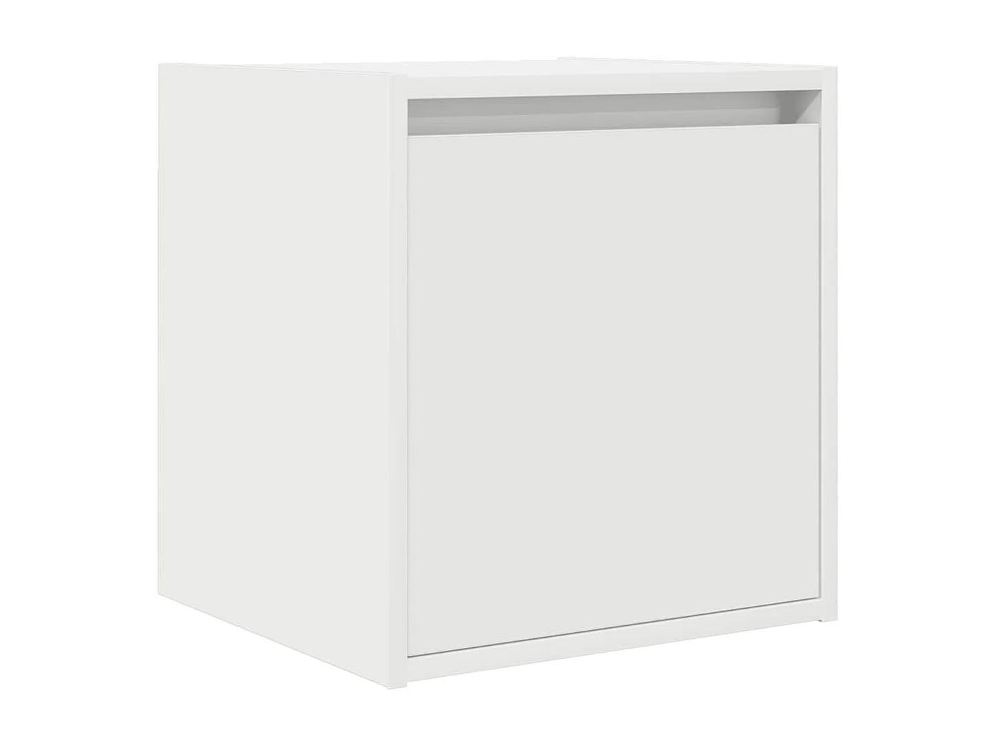 Table de chevet murale blanc 38x34x40 cm