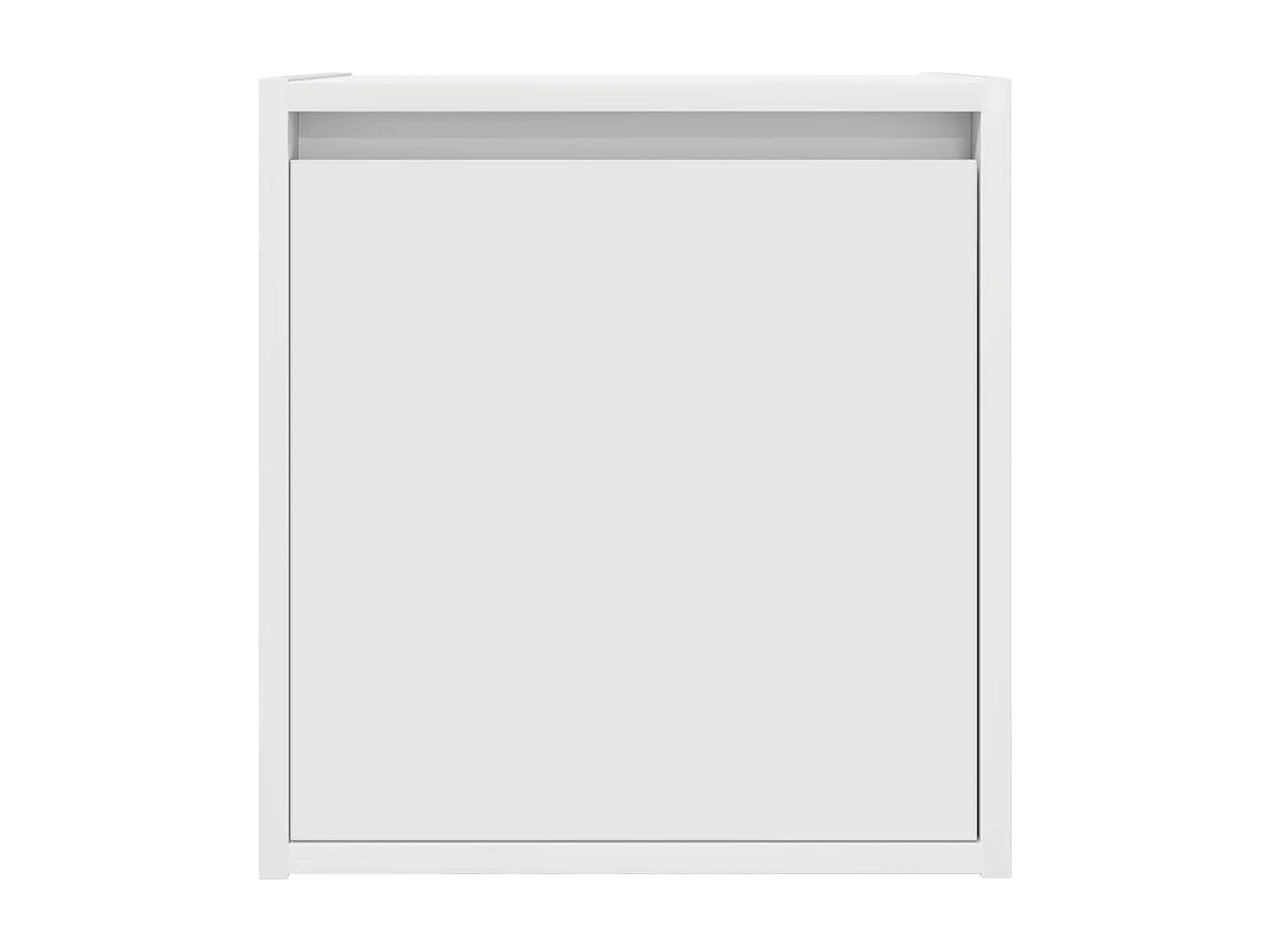 Table de chevet murale blanc 38x34x40 cm