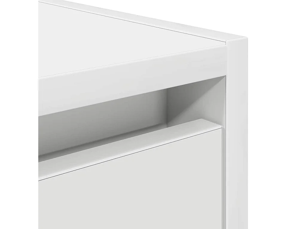 Table de chevet murale blanc 38x34x40 cm