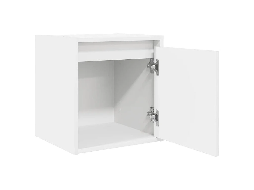 Comodino a Muro Bianco 38x34x40 cm