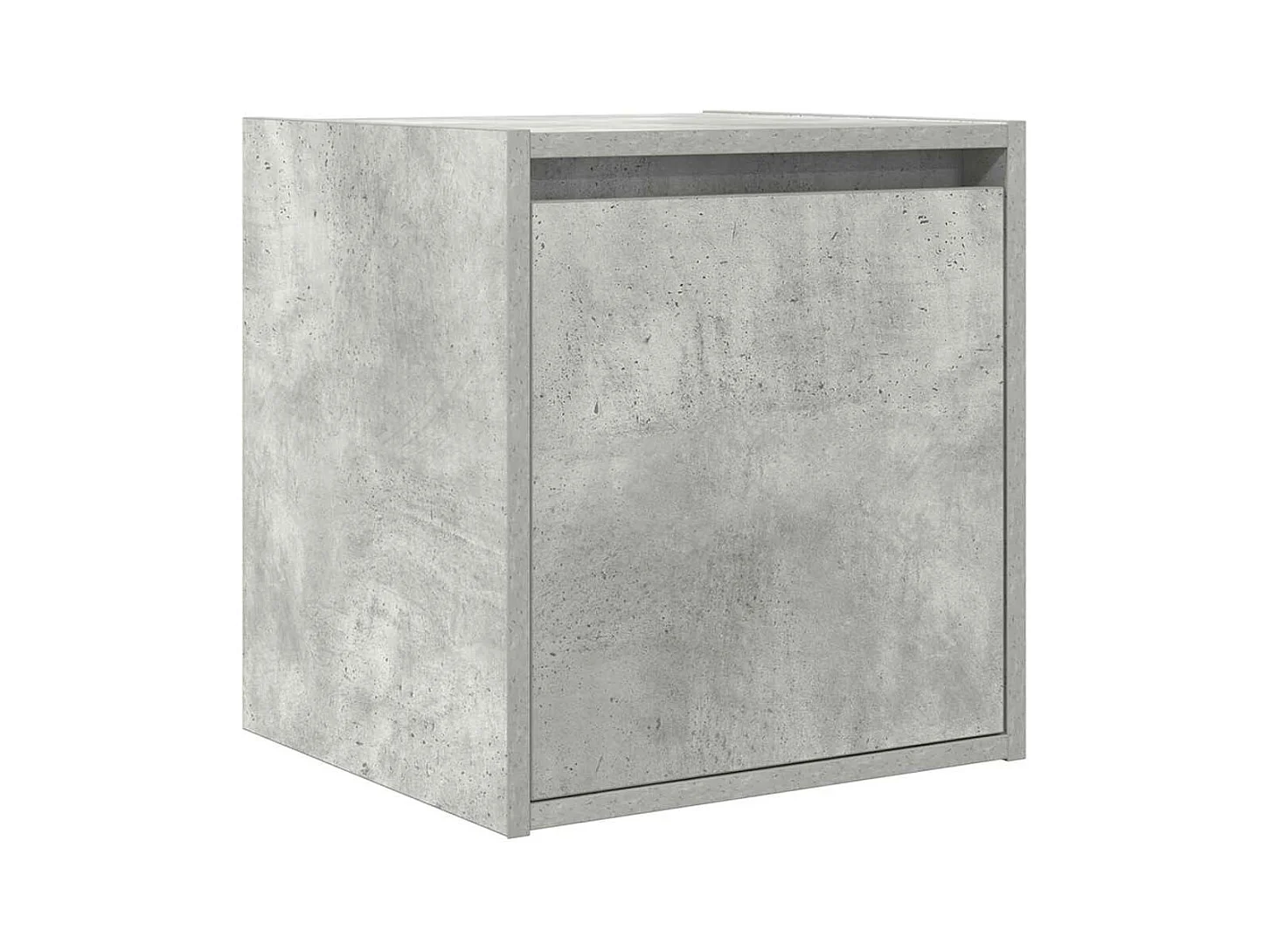 Comodini a Muro 2 pz Grigio Cemento 38x34x40 cm