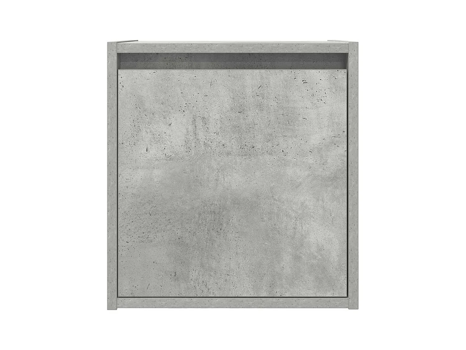 Comodini a Muro 2 pz Grigio Cemento 38x34x40 cm