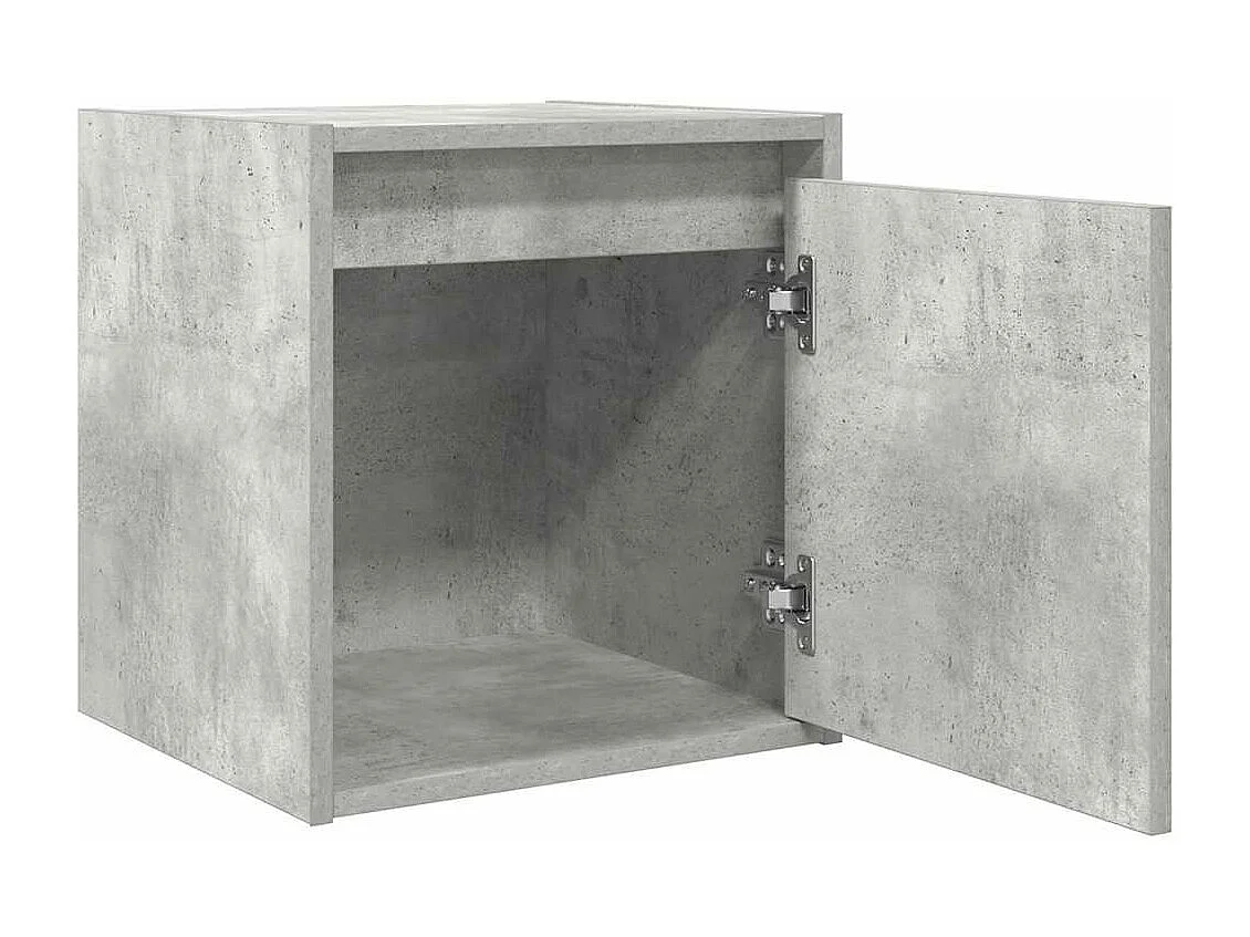 Nachtkastjes 2 st wandgemonteerd 38x34x40 cm betongrijs