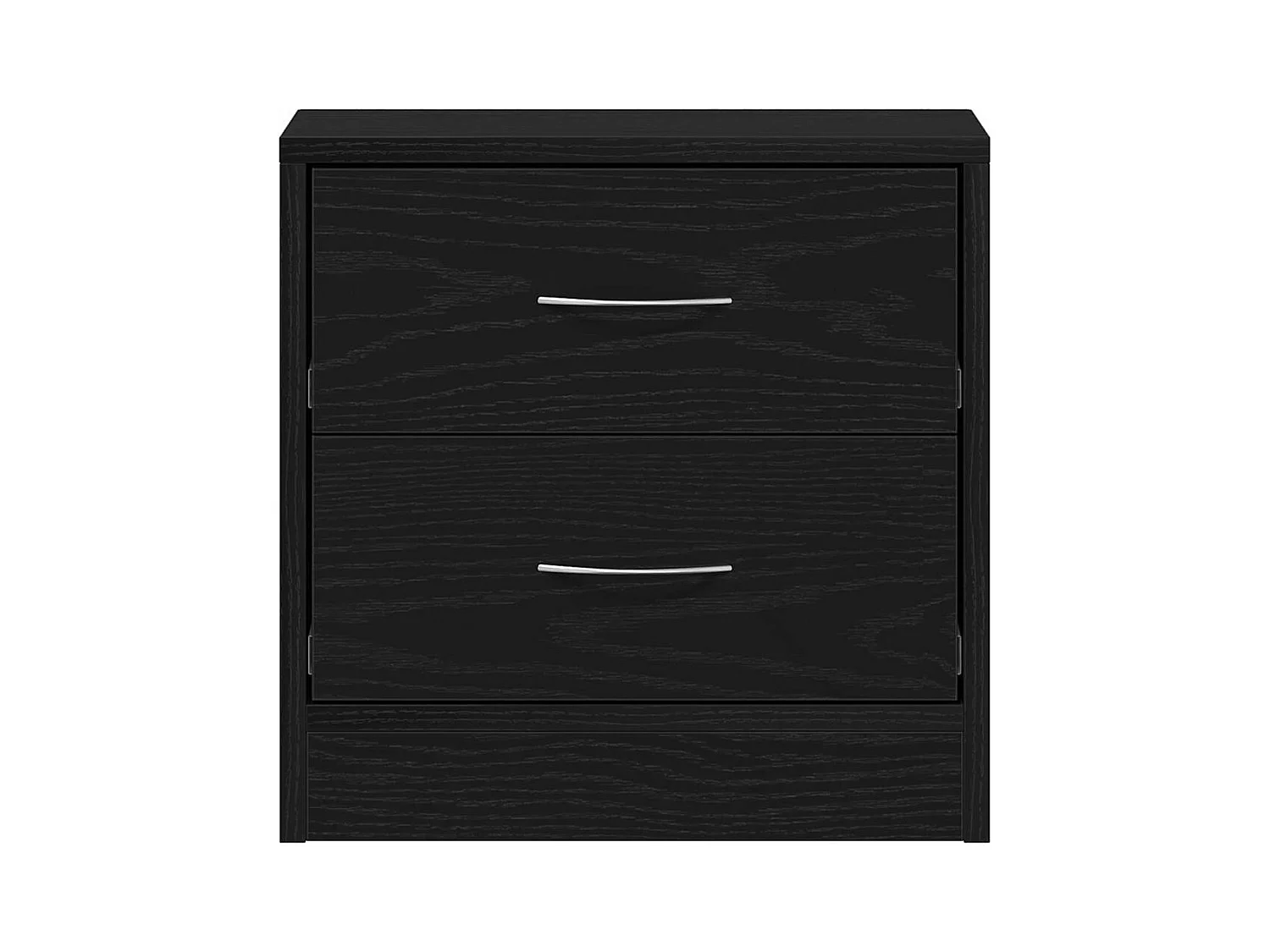 Nachttische 2Stk. Schwarz Eichen-Optik 40x30x40cm Holzwerkstoff