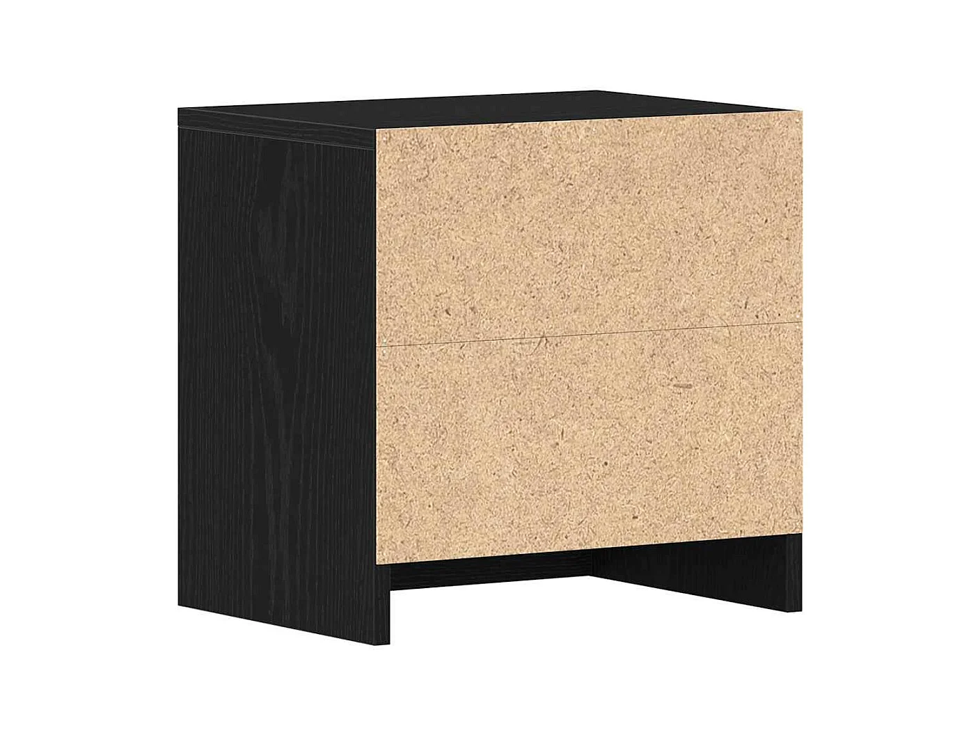 Nachttische 2Stk. Schwarz Eichen-Optik 40x30x40cm Holzwerkstoff