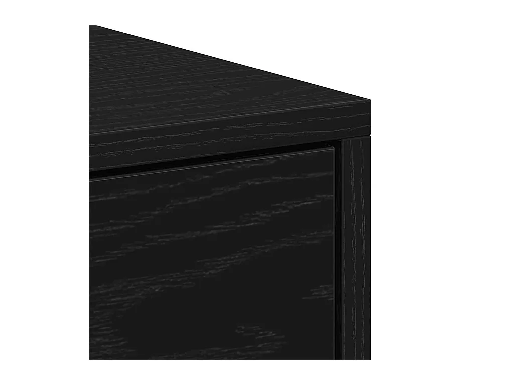 Nachttische 2Stk. Schwarz Eichen-Optik 40x30x40cm Holzwerkstoff