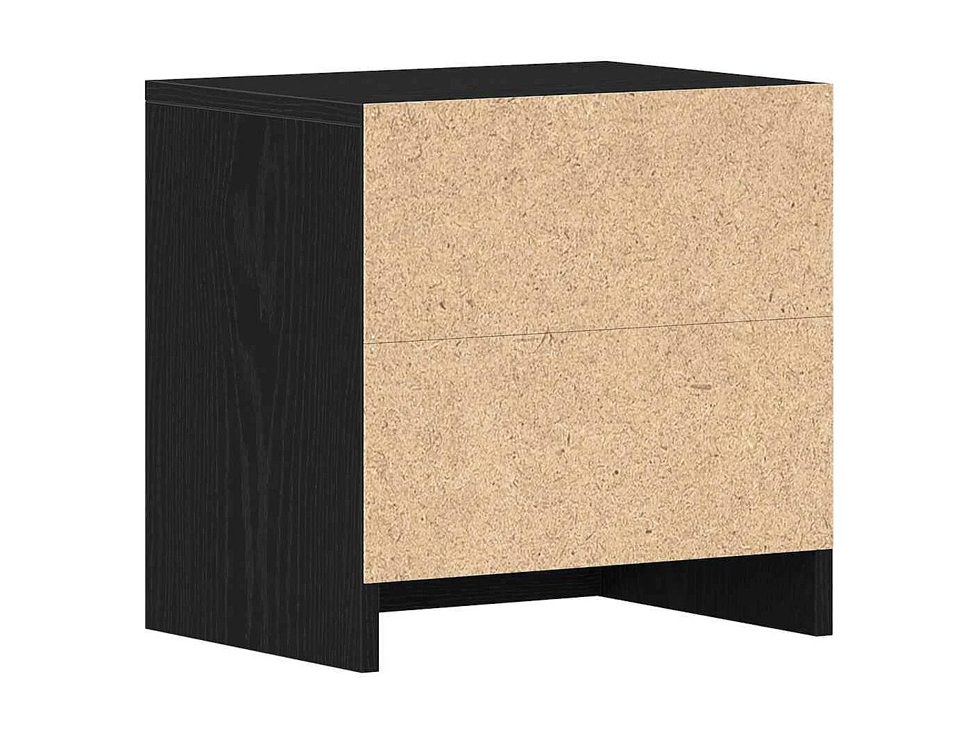 Nachttische 2Stk. Schwarz Eichen-Optik 40x30x40cm Holzwerkstoff