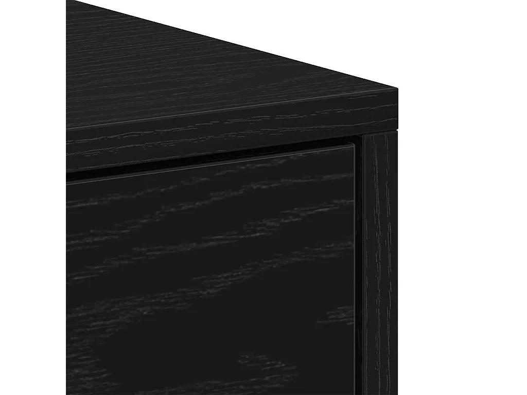 Nachttische 2Stk. Schwarz Eichen-Optik 40x30x40cm Holzwerkstoff