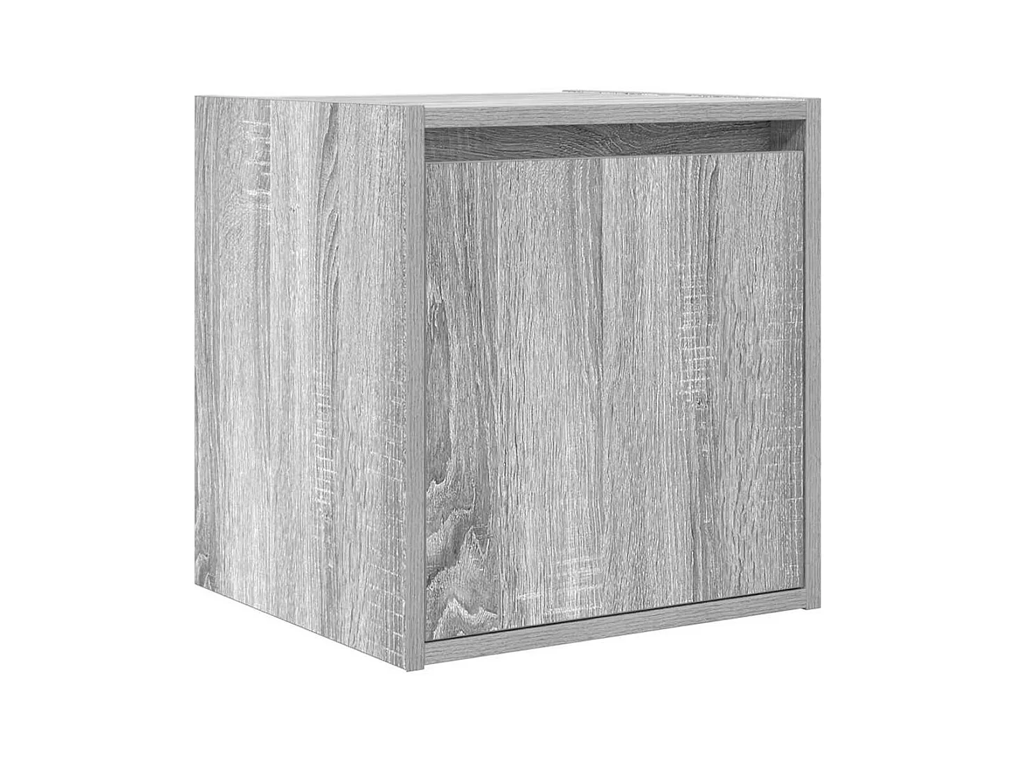 Comodini a Muro 2 pz Grigio Sonoma 38x34x40 cm