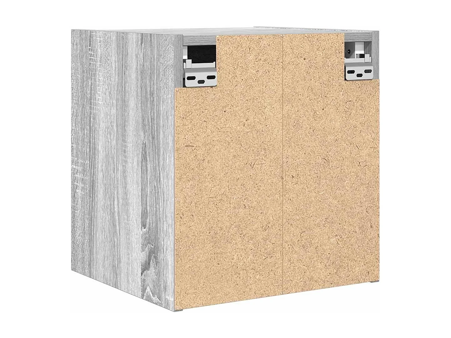 Mesas de cabeceira de parede 2 pcs 38x34x40 cm cinzento sonoma