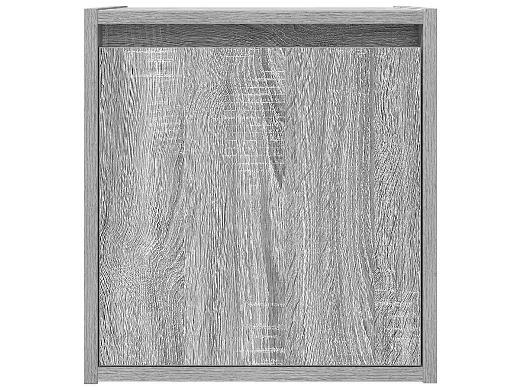 Nachtkastjes 2 st wandgemonteerd 38x34x40 cm grijs sonoma eiken