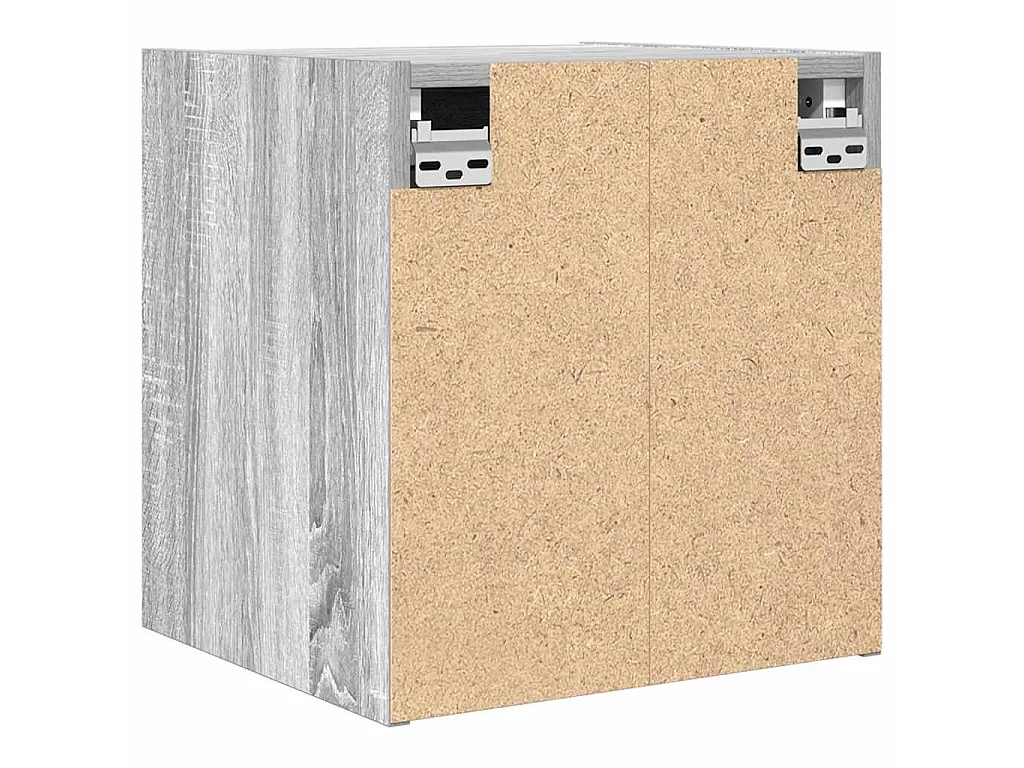 Nachtkastjes 2 st wandgemonteerd 38x34x40 cm grijs sonoma eiken