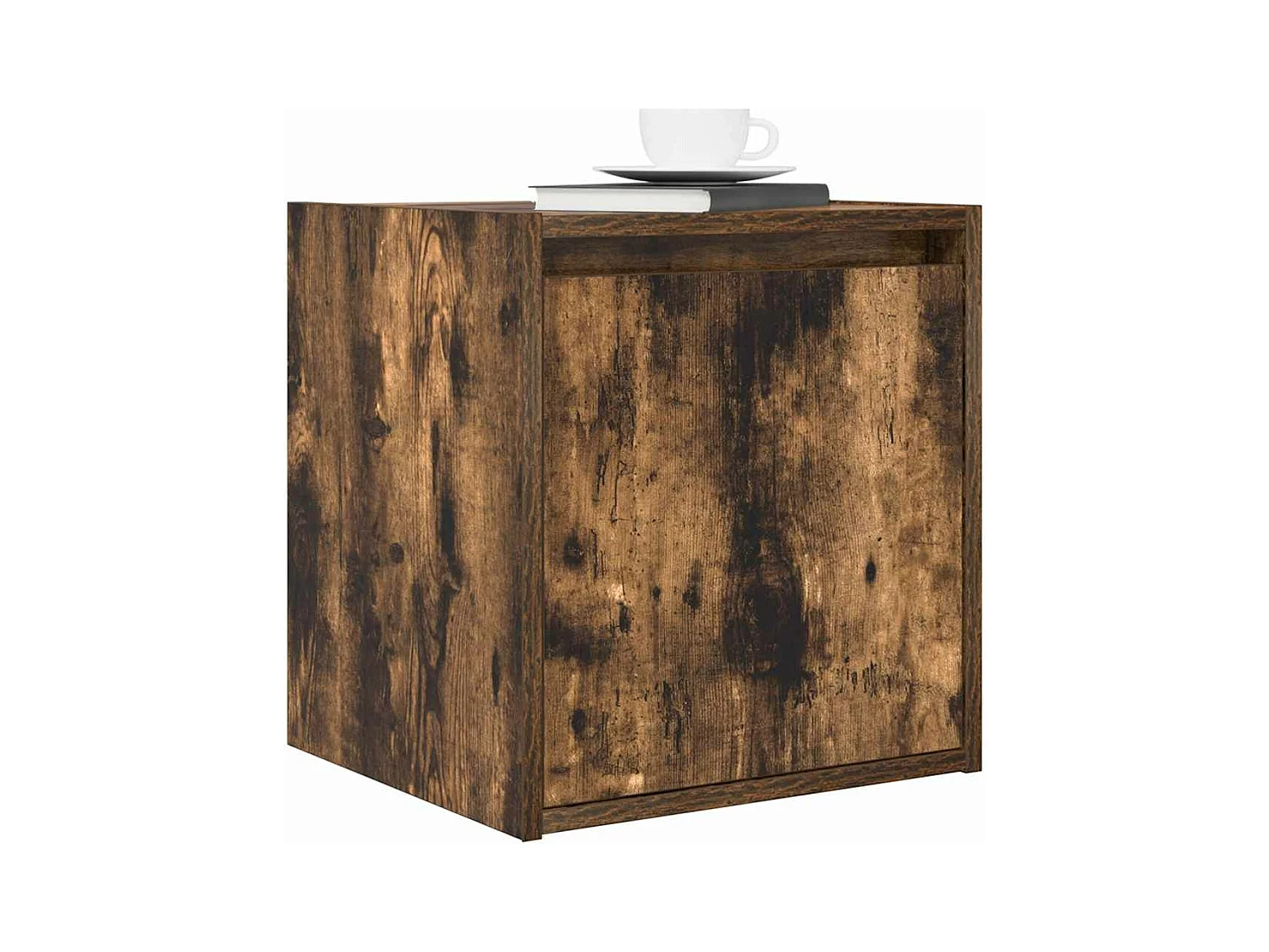 Tables de chevet murales 2 pcs chêne fumé 38x34x40 cm