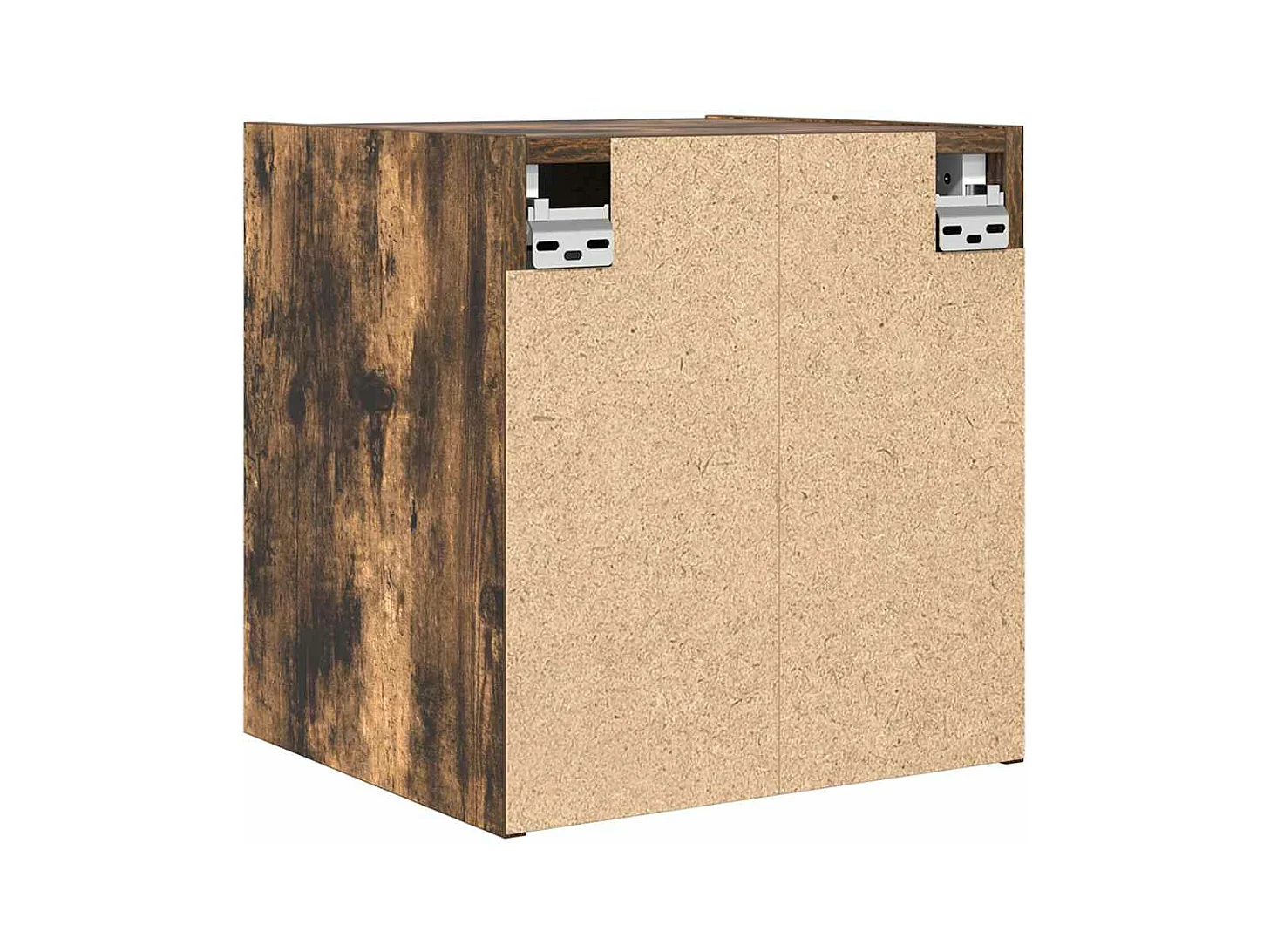 Tables de chevet murales 2 pcs chêne fumé 38x34x40 cm