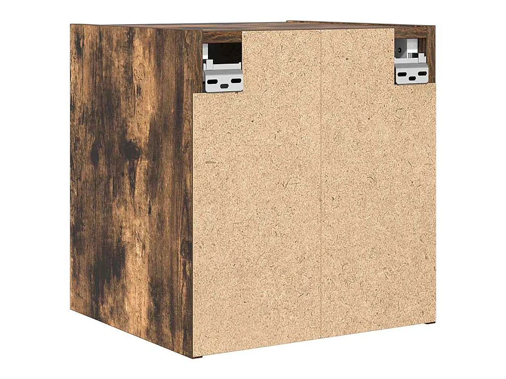 Nachtkastjes 2 st wandgemonteerd 38x34x40 cm gerookt eikenkleur