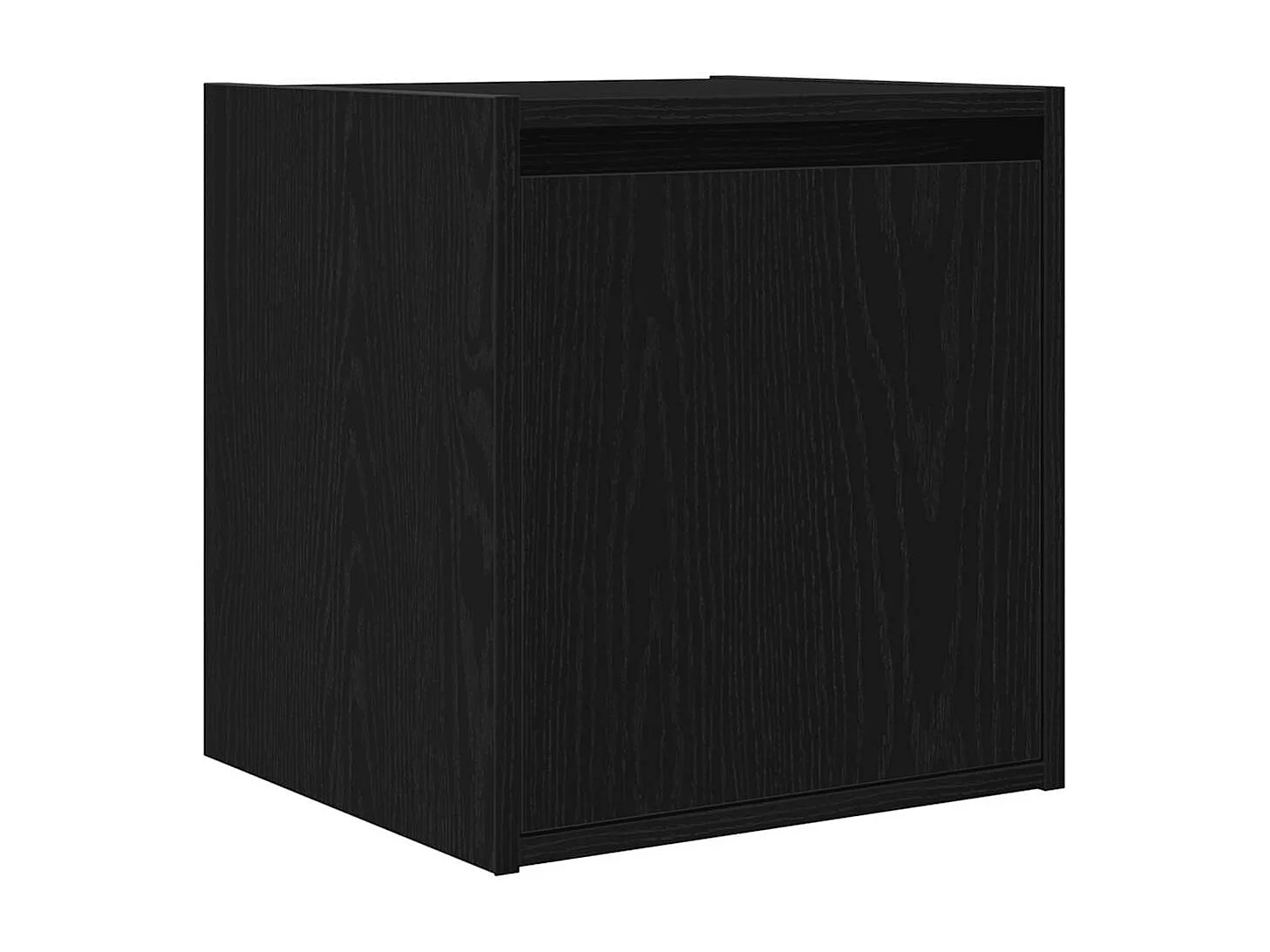 Mesas de cabeceira de parede 2 pcs 38x34x40 cm preto