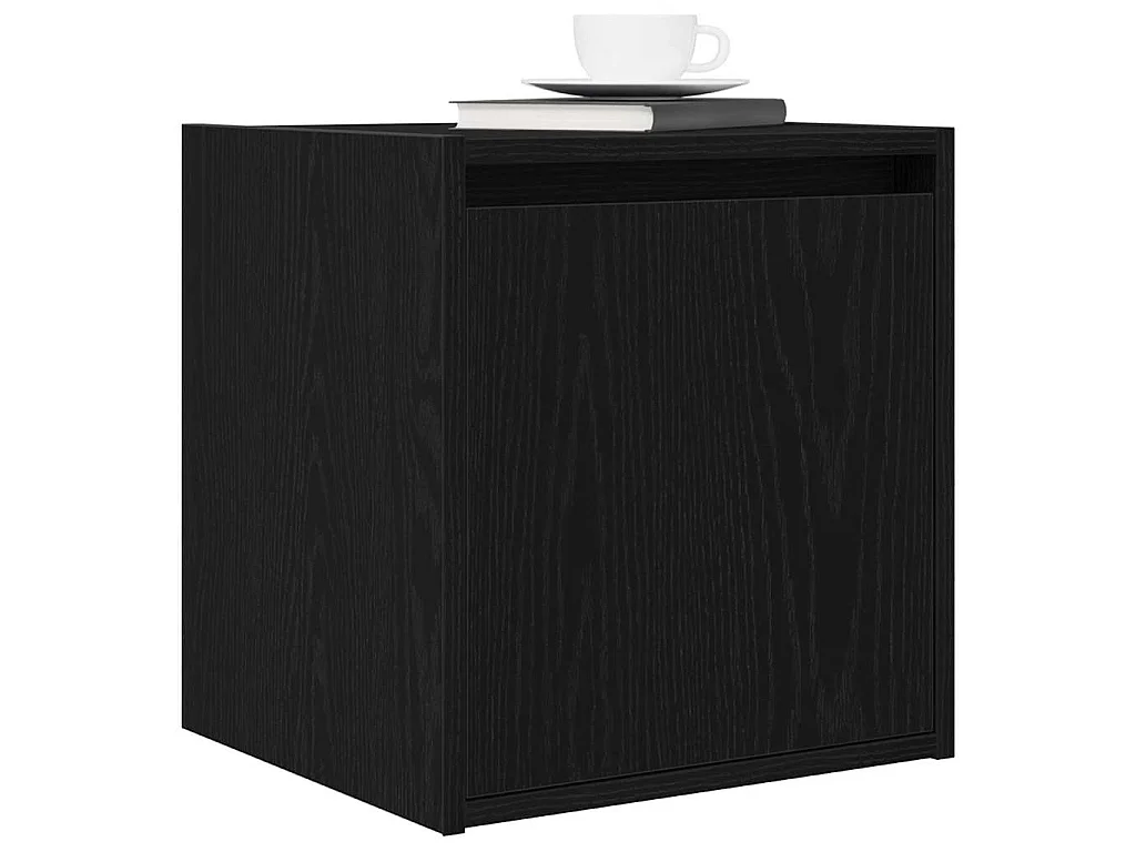 Wand-Nachttische 2 Stk. Schwarz 38x34x40 cm