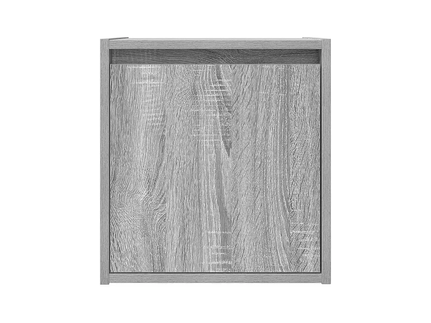 Comodino a Muro Grigio Sonoma 38x34x40 cm