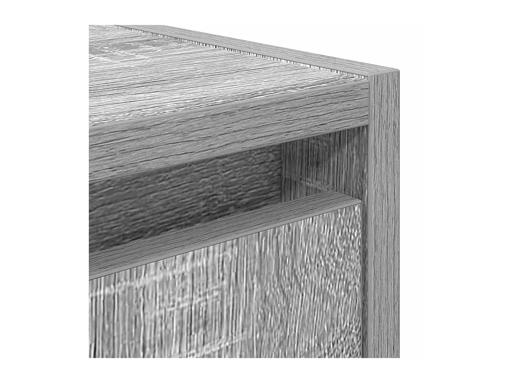 Comodino a Muro Grigio Sonoma 38x34x40 cm